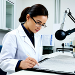 섬유기사와 자격증 취득의 중요성 - Certified Textile Professional**

"A professional textile specialist, fully clothed in appropriate w...