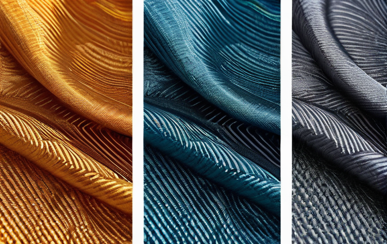 섬유기사 필기 공부 전략 - Here are three detailed image prompts in English, inspired by the provided text and table, focusing ...