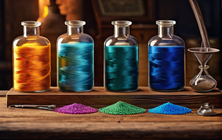 섬유기사 필기 공부 전략 - Here are three detailed image prompts in English, inspired by the provided text and table, focusing ...