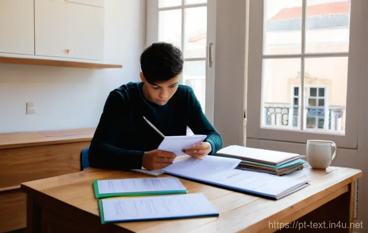 섬유기사 필기시험 대비 성공 사례 - **Prompt 1: Focused Textile Engineering Student**
    "A young adult, ethnically diverse, seated at ...