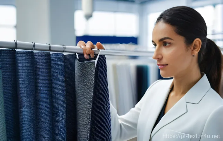 섬유기사 필기시험 대비 성공 사례 - **Prompt 2: Innovative Textile Manufacturing Vision**
    "A vibrant, abstract depiction of modern t...