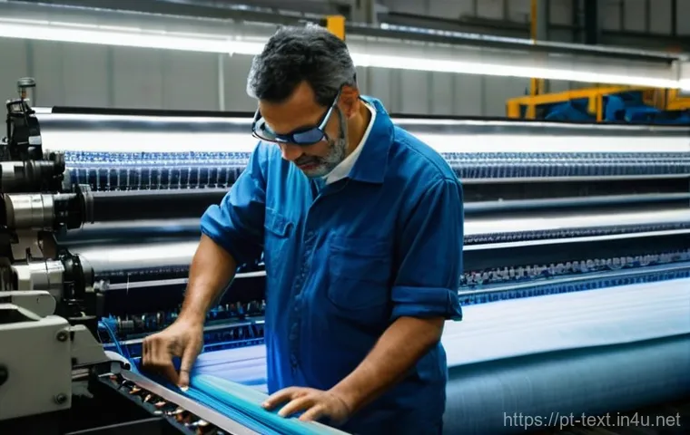 섬유기사와 텍스타일 엔지니어 차이 - **Prompt: Visionary Textile Engineer in a Portuguese Innovation Lab**
    A focused Portuguese texti...