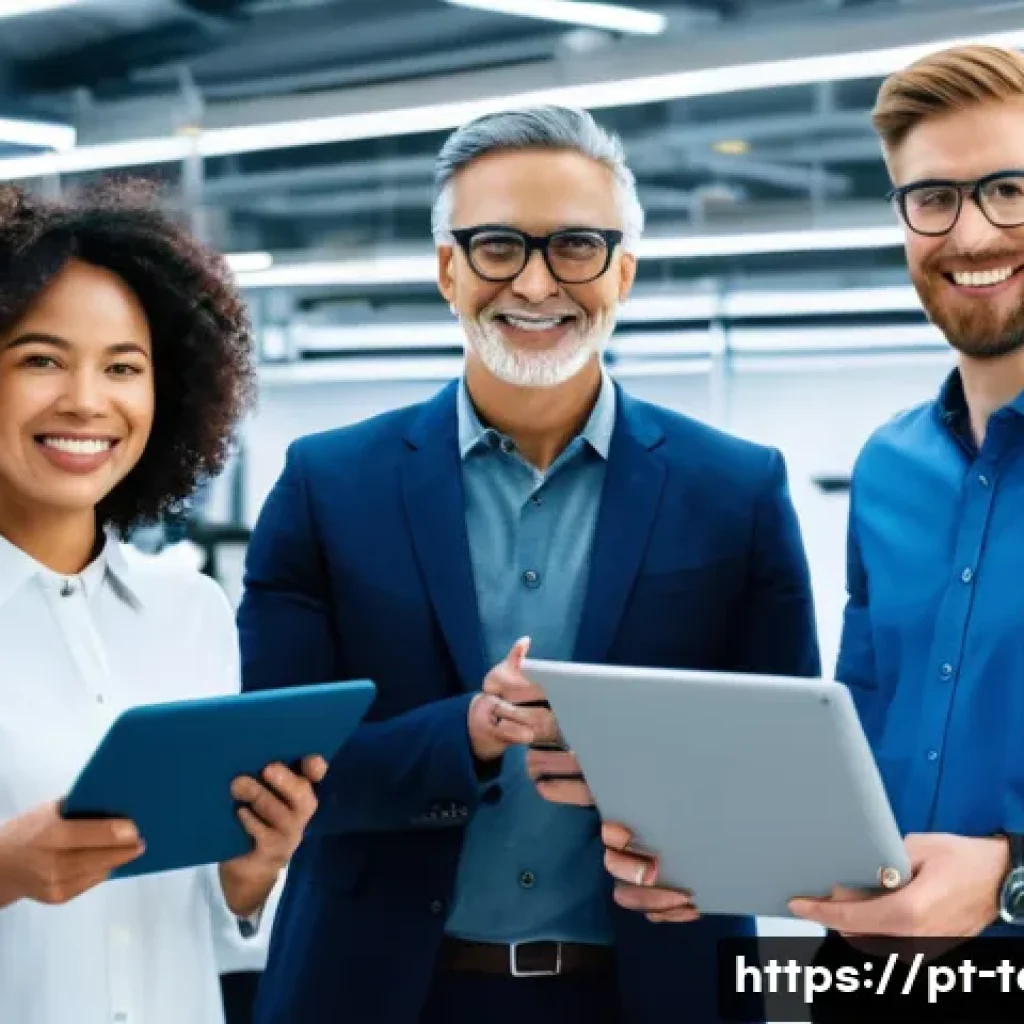 섬유기사 필기시험의 중요성 - **Prompt:** A group of diverse textile engineers and professionals, including men and women of vario...