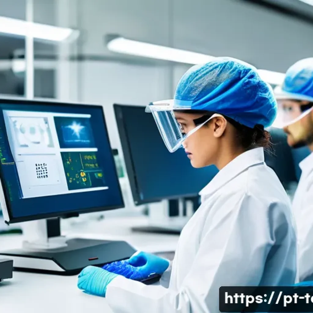 섬유기사와 관련 직종의 연봉 수준 - A modern Brazilian textile engineering laboratory scene with diverse professionals wearing protectiv...