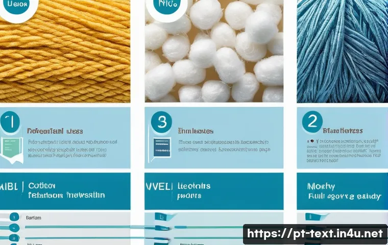 섬유기사 필기시험 시험지 분석 - A detailed educational infographic style image illustrating the main fiber types used in textiles, s...
