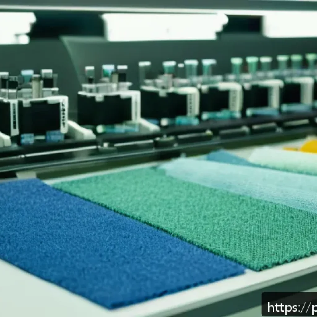 섬유기사와 실기시험 준비 사례 - A detailed close-up image of a textile technician’s workspace featuring various fiber samples includ...
