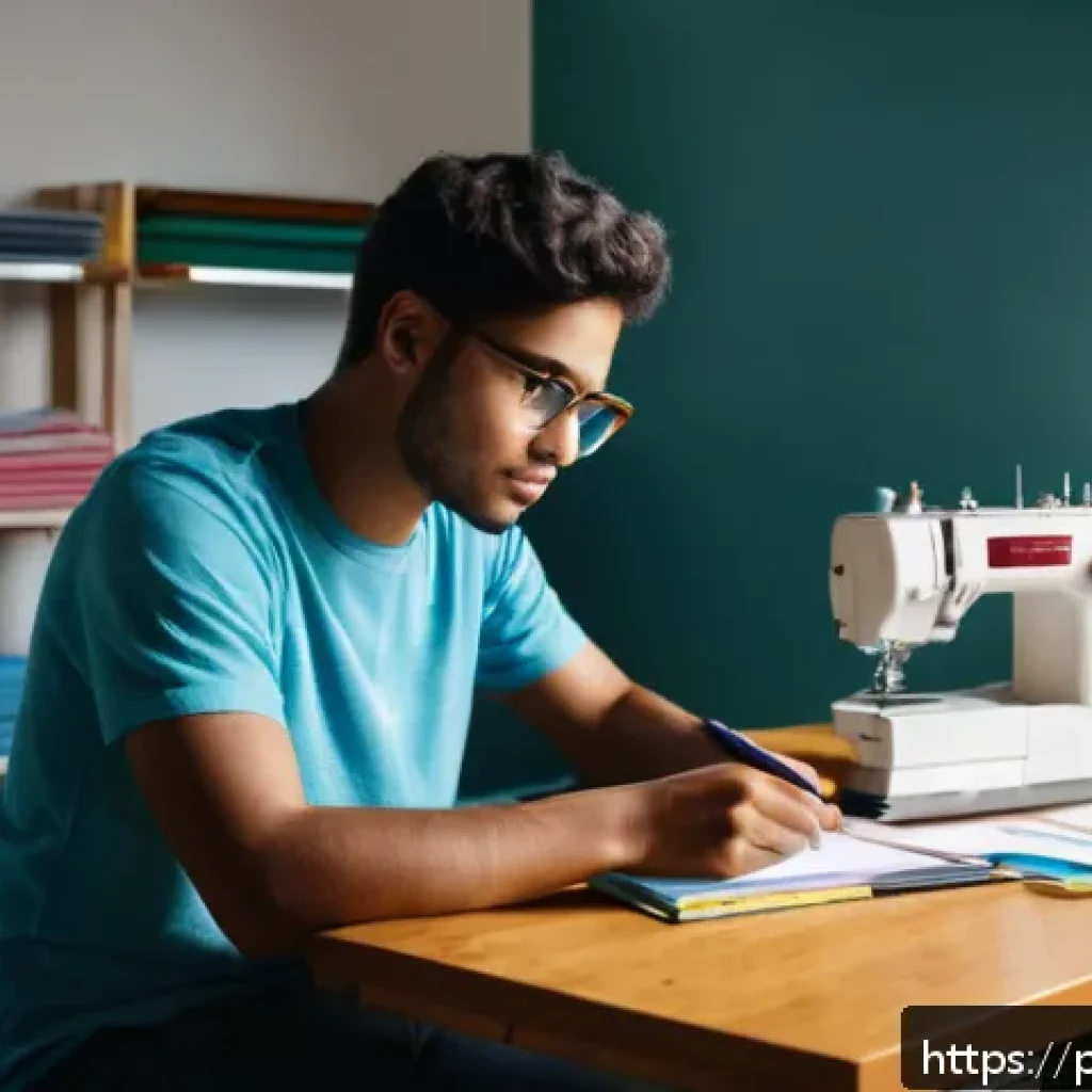 섬유기사 실기 시험 준비법 - A well-organized study environment for a textile technician exam preparation: a bright, quiet room w...